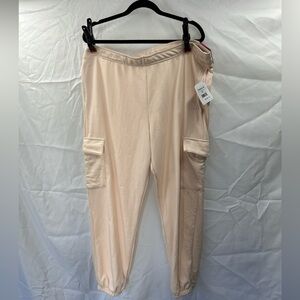 Reebok Women's Light Pink Cargo Joggers